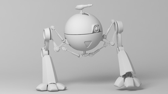 personaje robot para animacion