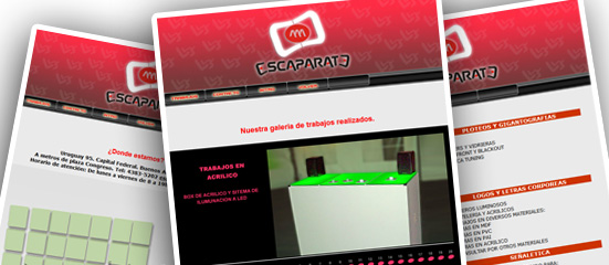 diseño web escaparate